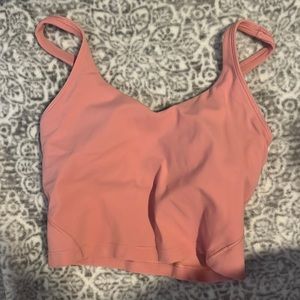 pink lululemon align tank in size 2 and like brand new